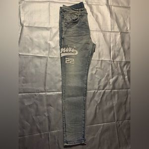 Blue Amiri Skinny Jeans